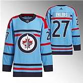 Men's Winnipeg Jets #27 Nikolaj Ehlers Light Blue Anniversary Primegreen Stitched Jersey Dzhi,baseball caps,new era cap wholesale,wholesale hats